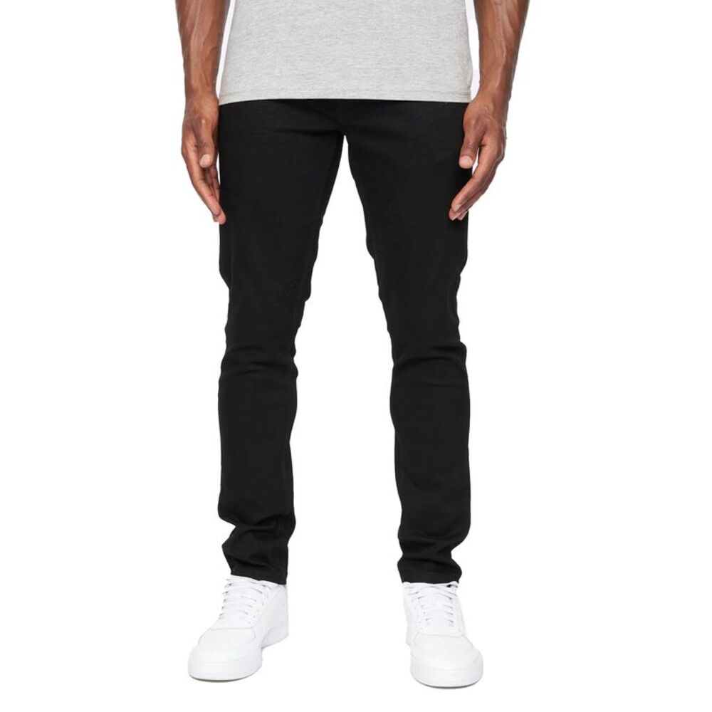 Crosshatch Mens Barbeck Slim Jeans / Solid Black